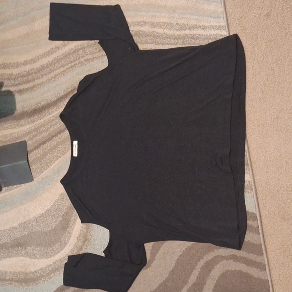 Rag & Bone womens medium black viscose cold shoulder sweater - Picture 2 of 4